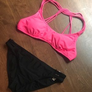 Pink bikini top